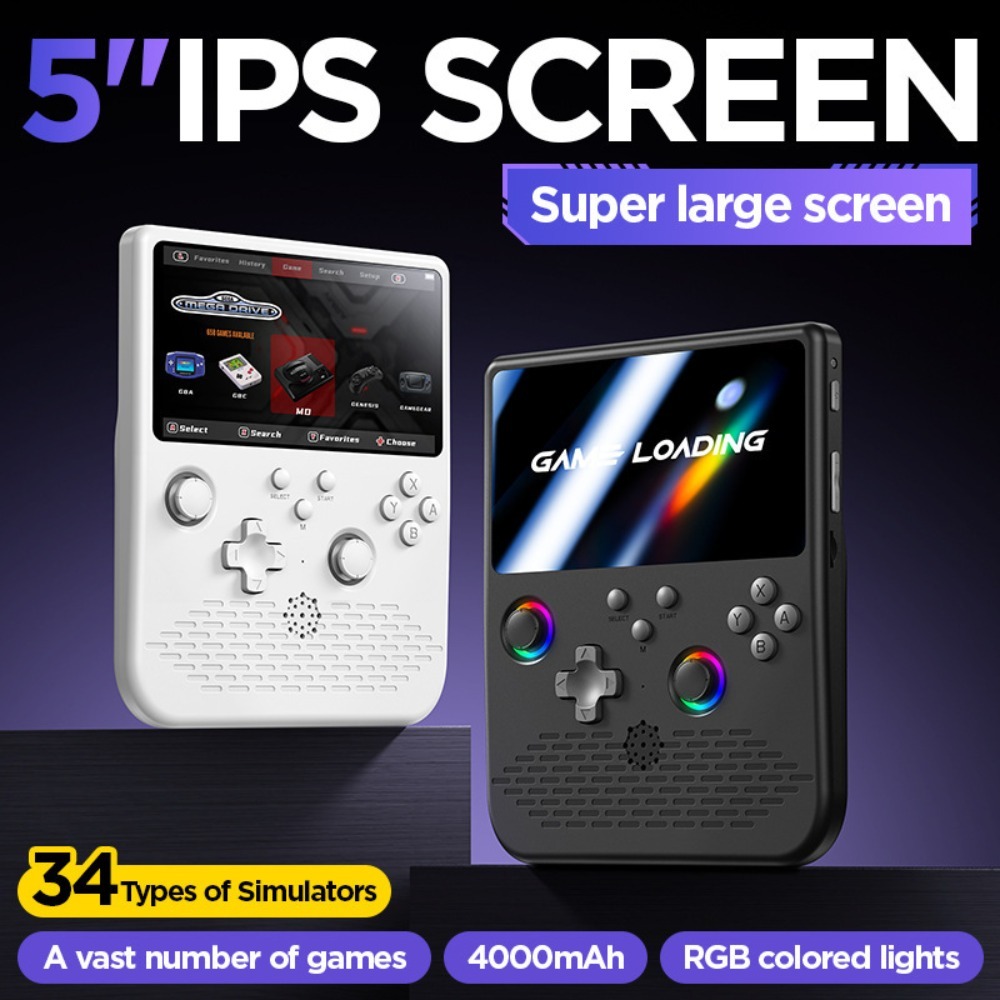 Retro Gaming Xbox 360 - H5 Handheld-Spielekonsole mit 5-Zoll-Bildschirm, tragbare Retro-Gaming-Konsole