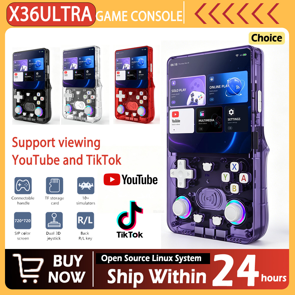 Retro Gaming Console Handheld - Neue X36 Ultra Retro-Handheld-Spielkonsole mit 4,0-Zoll-Bildschirm,