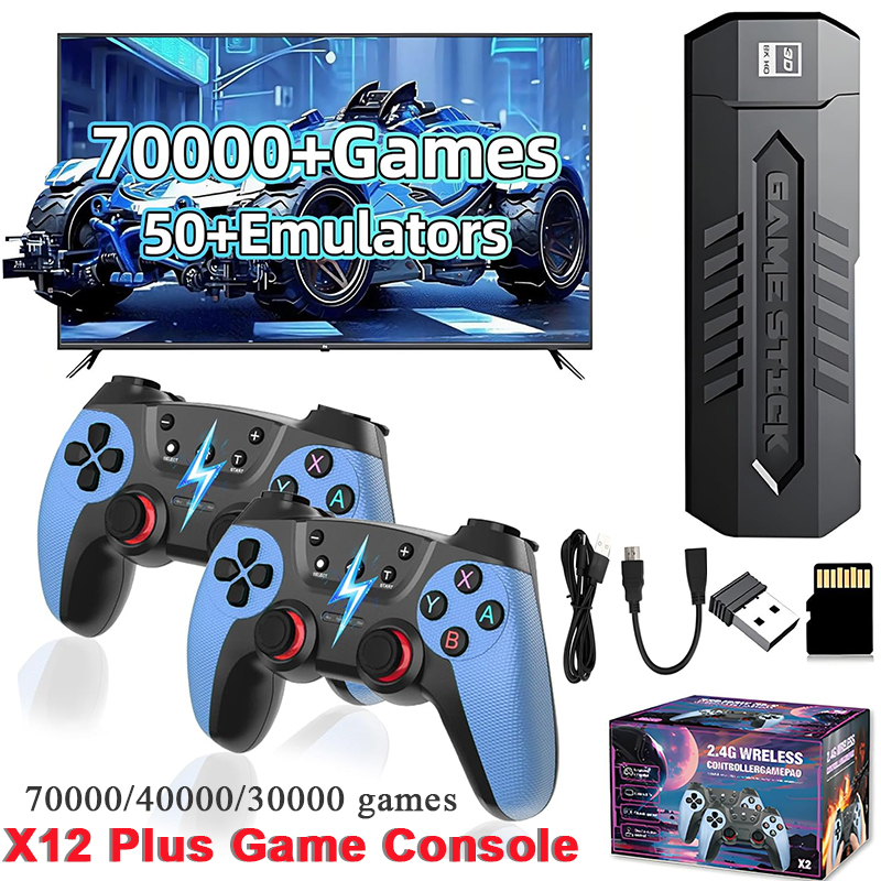 Retro Gaming Console Handheld - X2 Retro-Spielstick mit 128GB 70000/30000+ Spielen