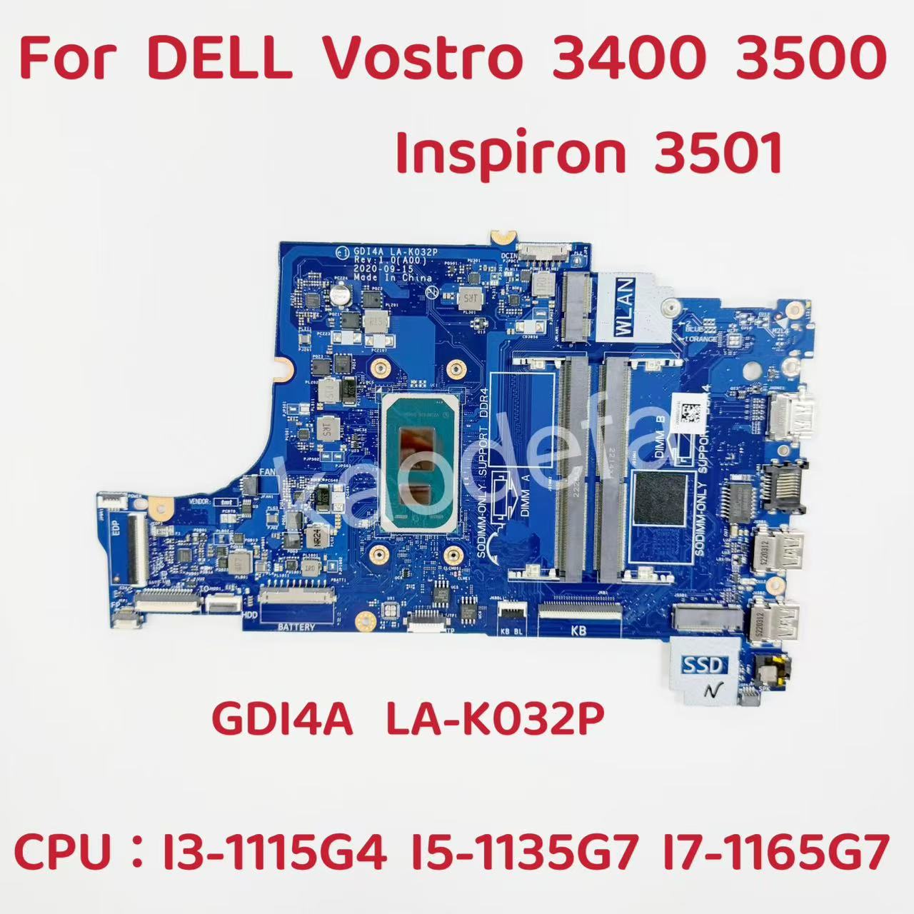 Intel Cpu Core I7 - GDI4A LA-K032P Für DELL Vostro 15