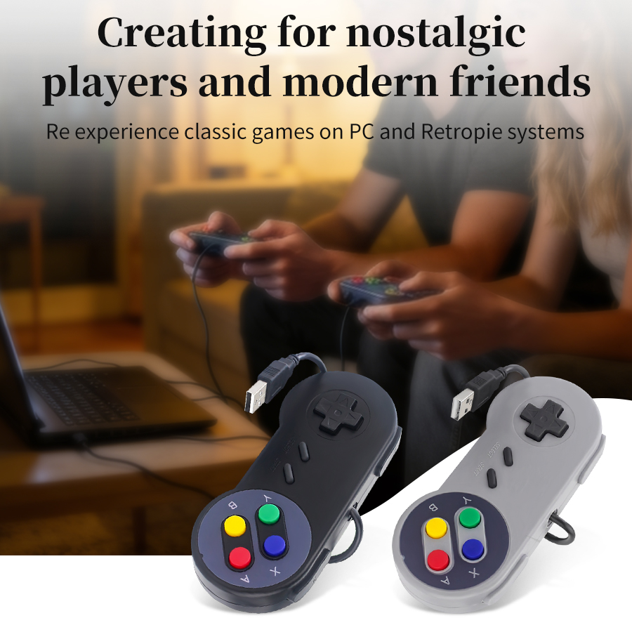Retro Gaming Raspberry Pi 5 - USB Retro-Gamepad für PC NESPi RetroPie