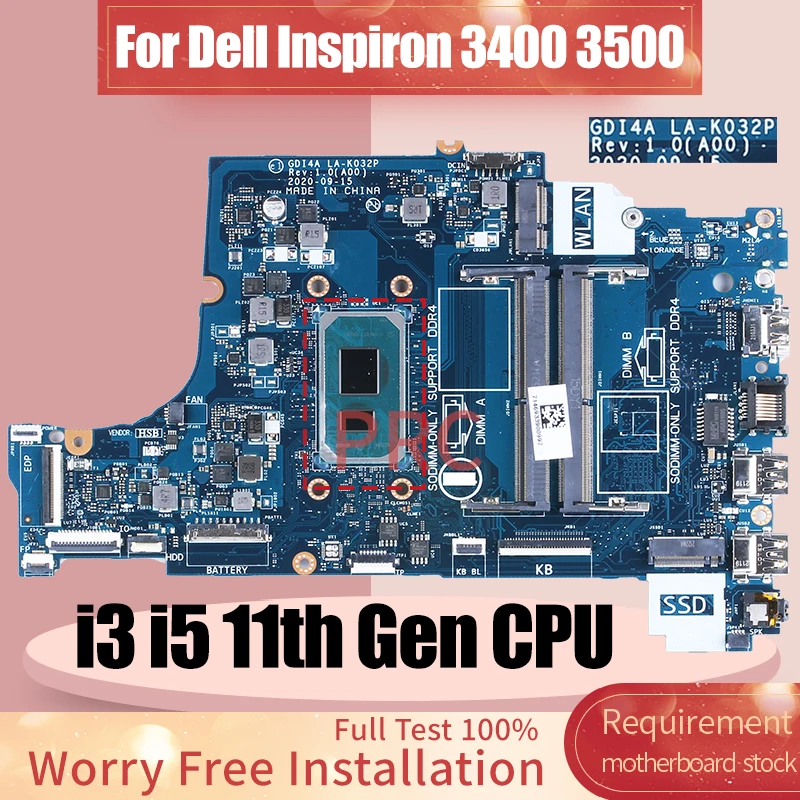 LA-K032P Für Dell Vostro 3400  – Intel Cpu Core I7 Bewertung und Preis