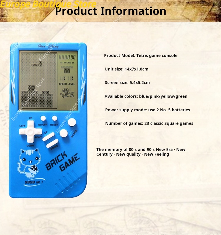 Großbildschirm Kinder-Handheld – Retro Gaming Play Zone Bewertung und Preis